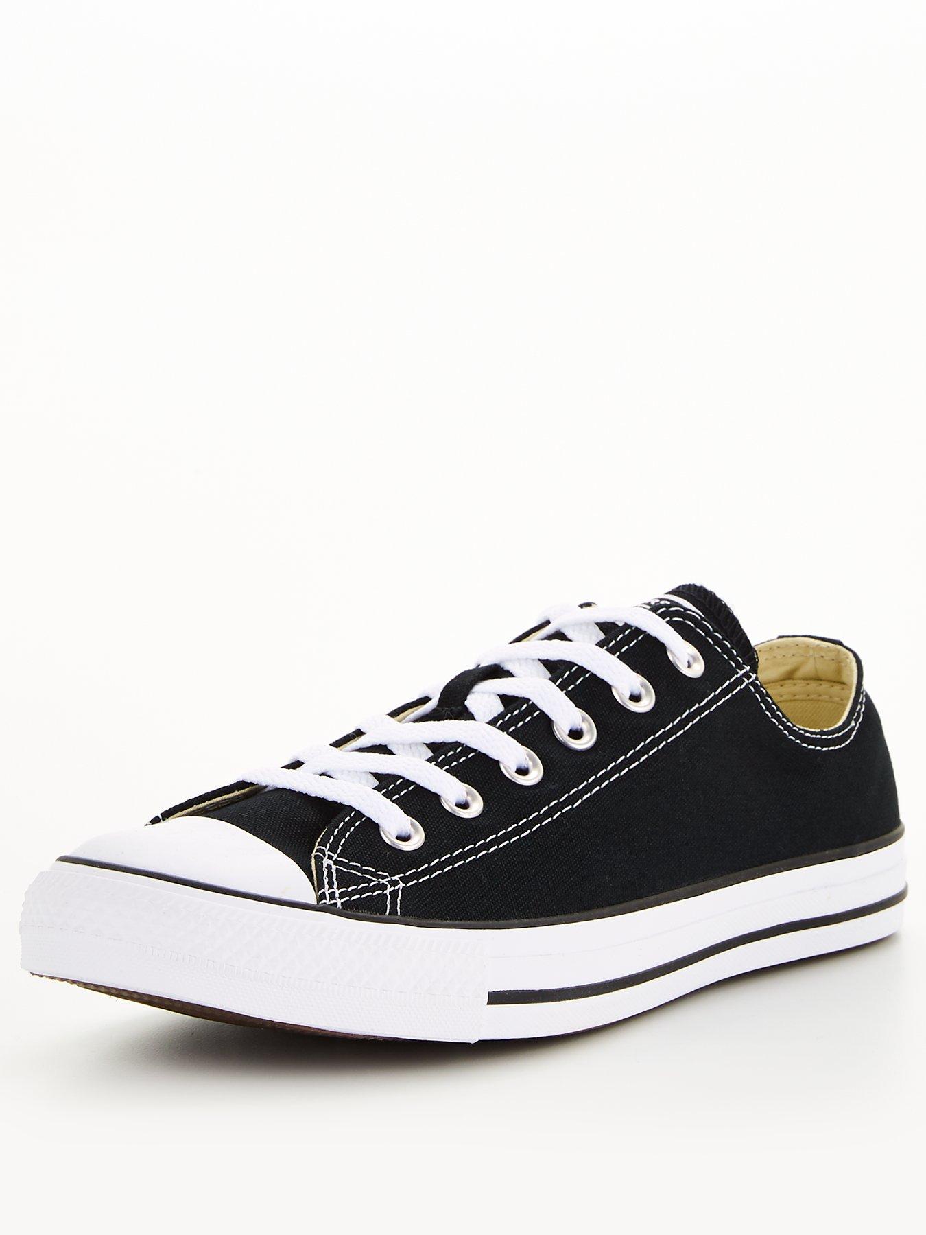 undefined Womens Wide Ox Trainers - Black