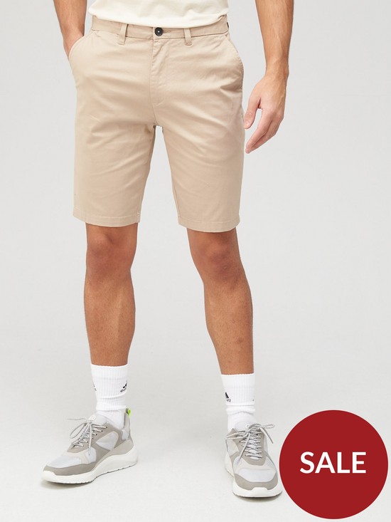 front image of very-man-comfort-stretch-chino-shortsnbsp--stone