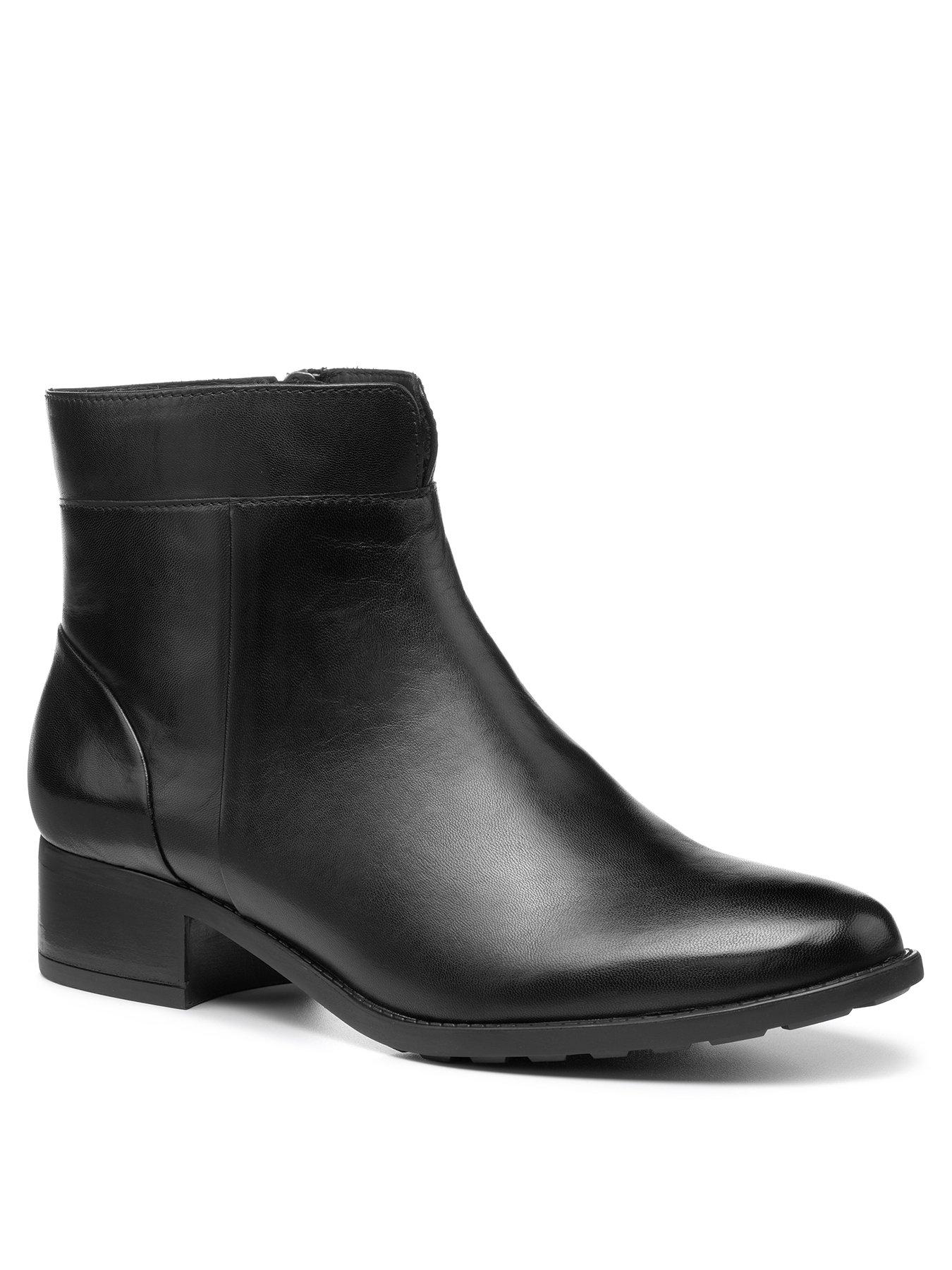 hotter ankle boots wide fit