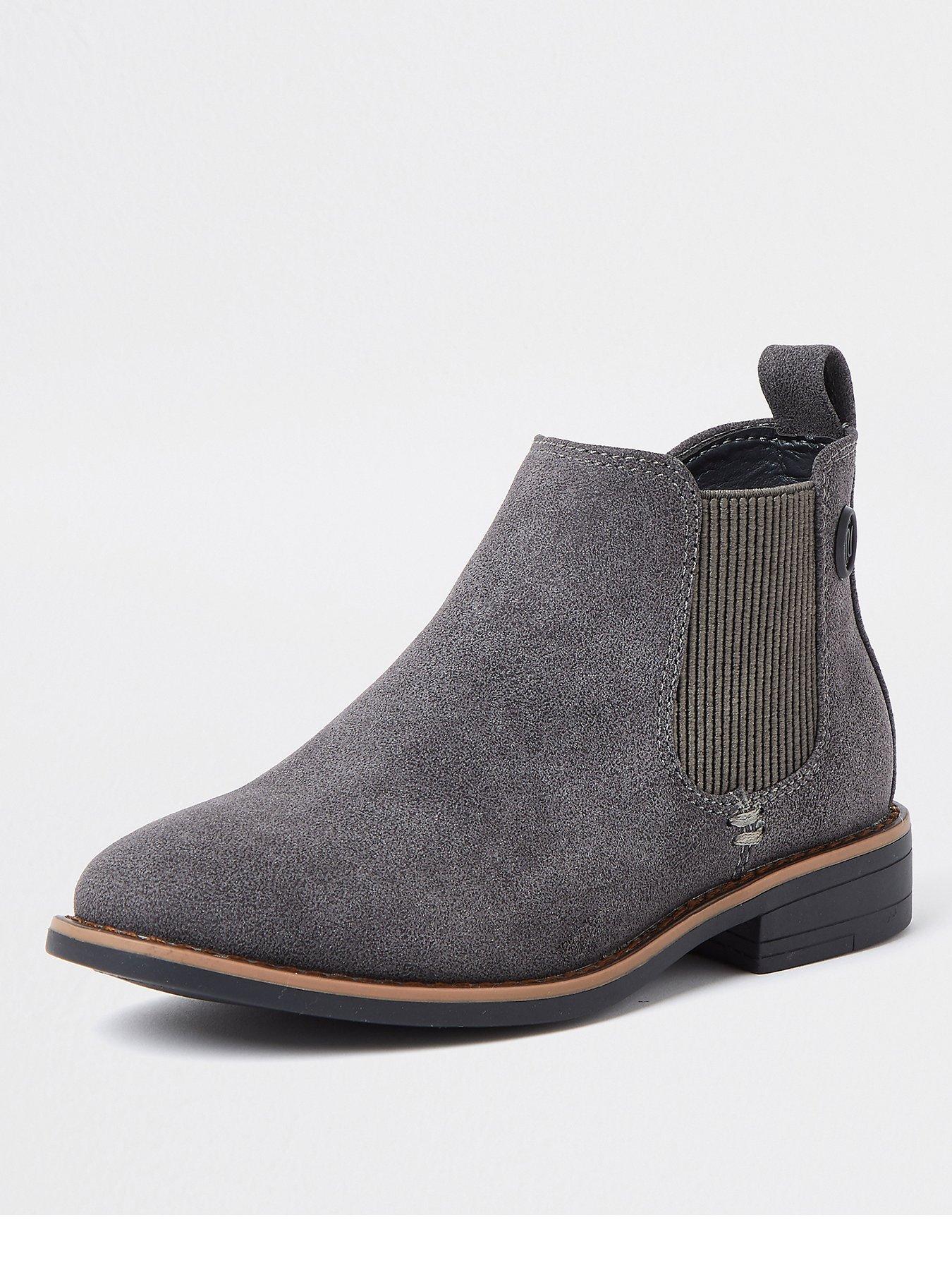 boys grey chelsea boots