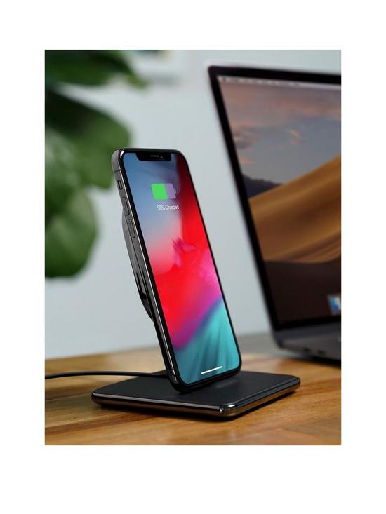 front image of twelve-south-hirise-wireless-fast-charge-10w-qinbsp-2-in-1-desktop-wireless-travel-charger-for-iphone-wireless-charging-smart-phones-airpods-wireless-charging-case