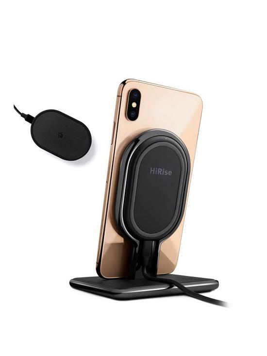 stillFront image of twelve-south-hirise-wireless-fast-charge-10w-qinbsp-2-in-1-desktop-wireless-travel-charger-for-iphone-wireless-charging-smart-phones-airpods-wireless-charging-case
