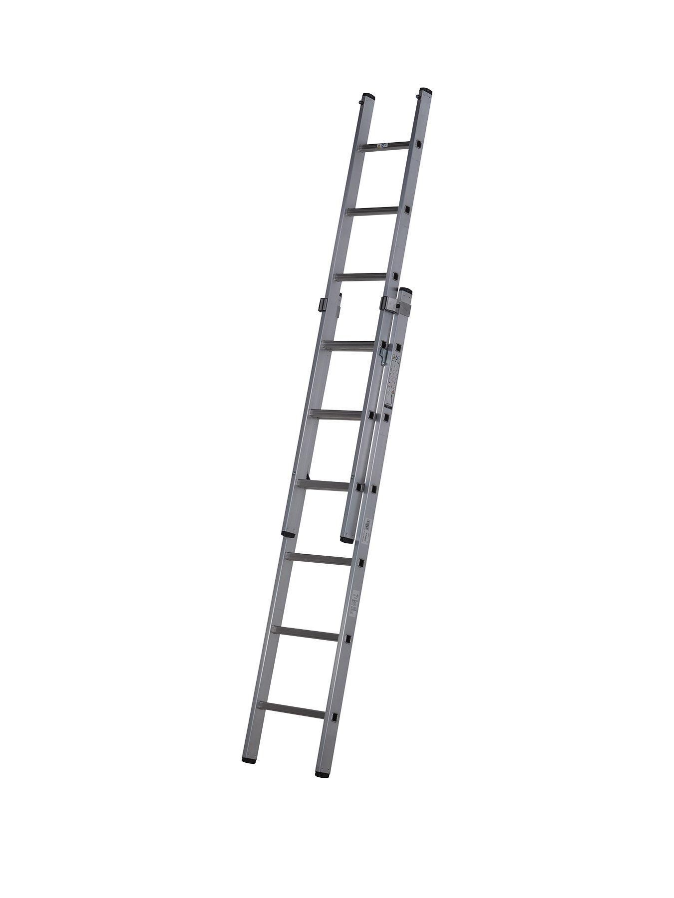 Details about   2.9M Aluminum Extension Ladder Multi-Purpose Portable Telescopic Ladder 