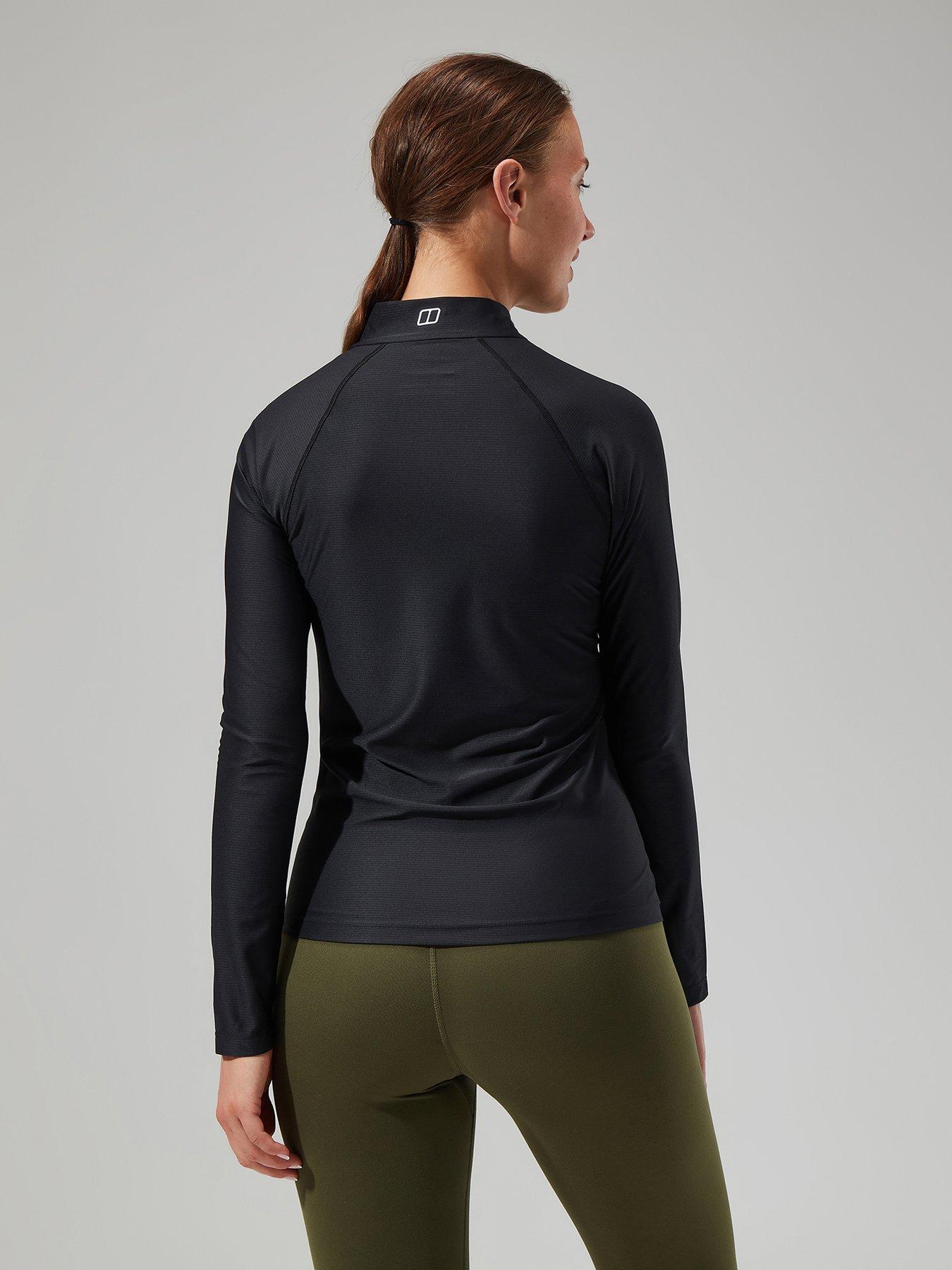 Image 2 of 4 of Berghaus 24/7 Long Sleeve&nbsp;Half Zip Tech Top - Black