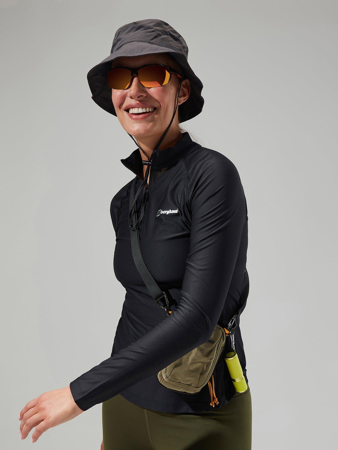 Image 4 of 4 of Berghaus 24/7 Long Sleeve&nbsp;Half Zip Tech Top - Black