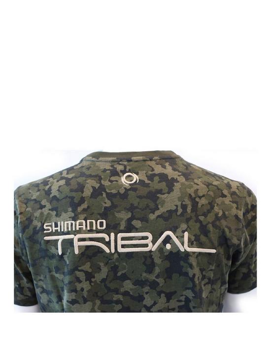stillFront image of shimano-tribal-t-shirt-tri-camo