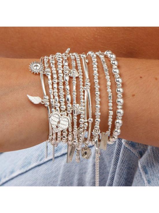 stillFront image of chlobo-sterling-silver-didi-sparkle-heavenly-heart-bracelet