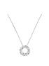  image of simply-silver-sterling-silver-cubic-zirconia-marquise-cluster-open-necklace