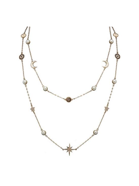 front image of mood-gold-plated-crystal-and-pearl-celestial-necklace