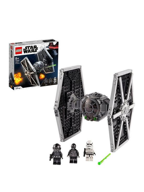 front image of lego-star-wars-imperial-tie-fighter-toy-75300