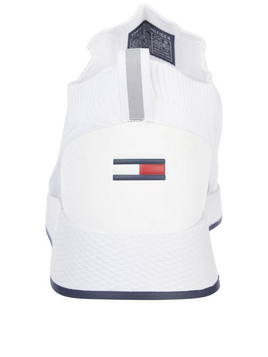 stillFront image of tommy-jeans-flexi-sock-runner-trainers-white