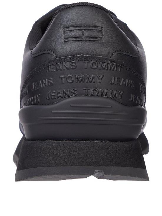 stillFront image of tommy-jeans-lifestyle-lea-runner-trainers-black