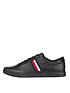  image of tommy-hilfiger-corporate-leather-sneaker-trainers-blacknbsp