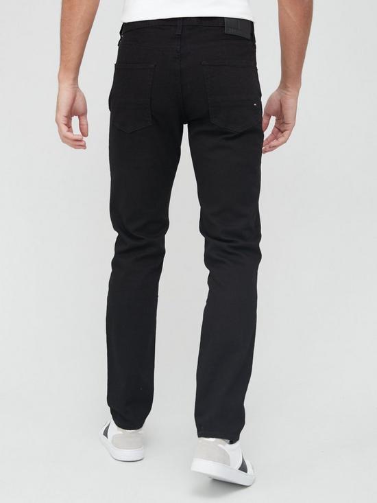 stillFront image of tommy-hilfiger-dentonnbspstraight-fitnbspstretch-jeans-black