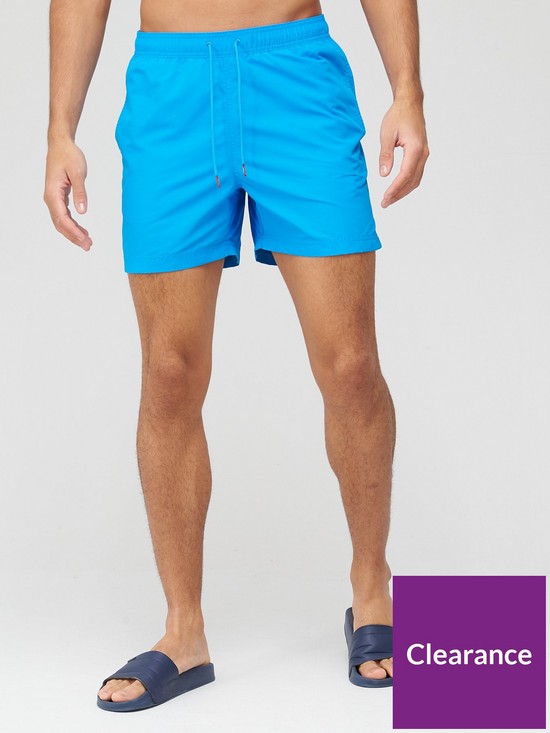 front image of tommy-hilfiger-slim-fitnbspmedium-drawstring-swim-shorts-blue