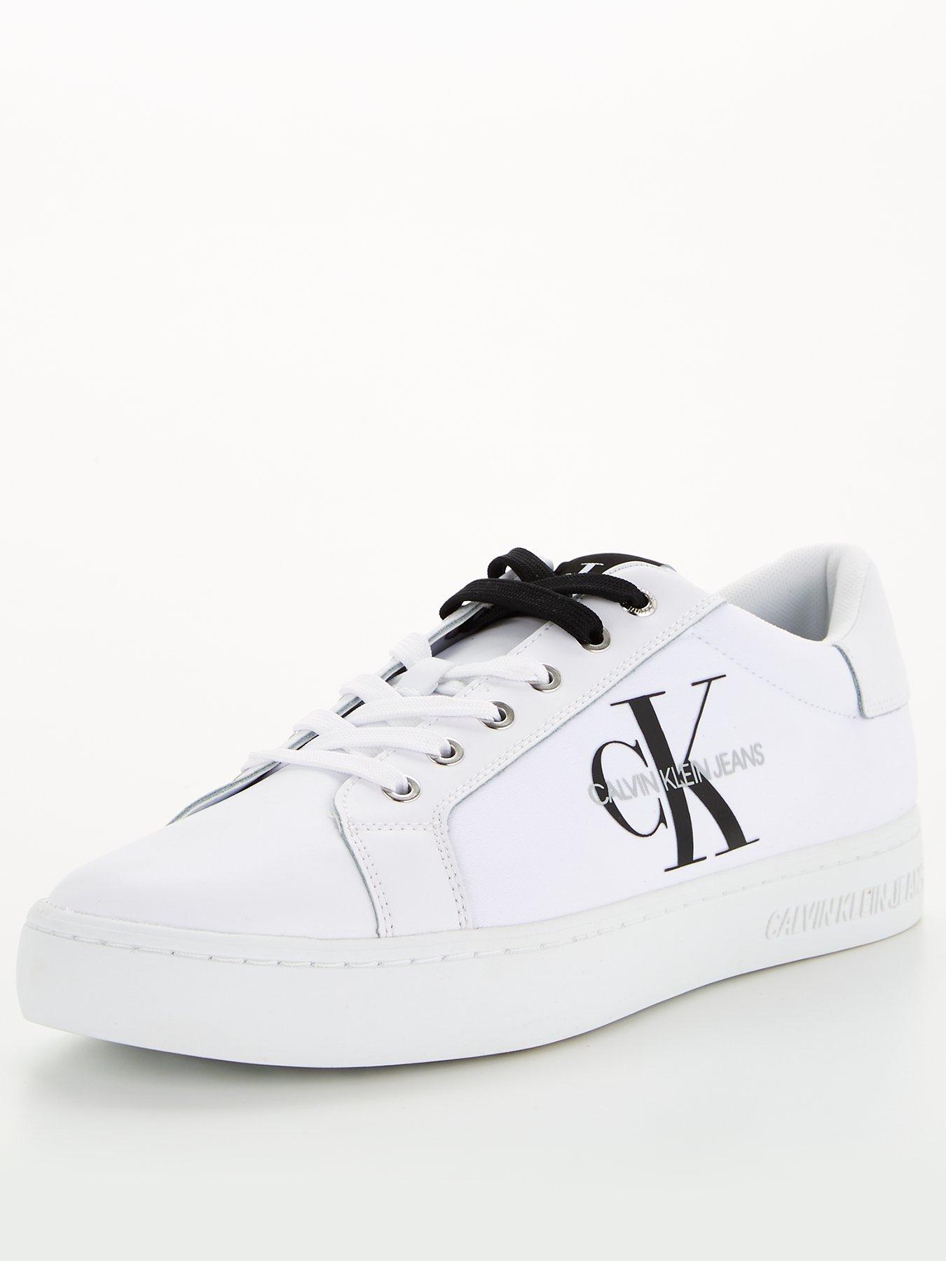 calvin klein trainers white