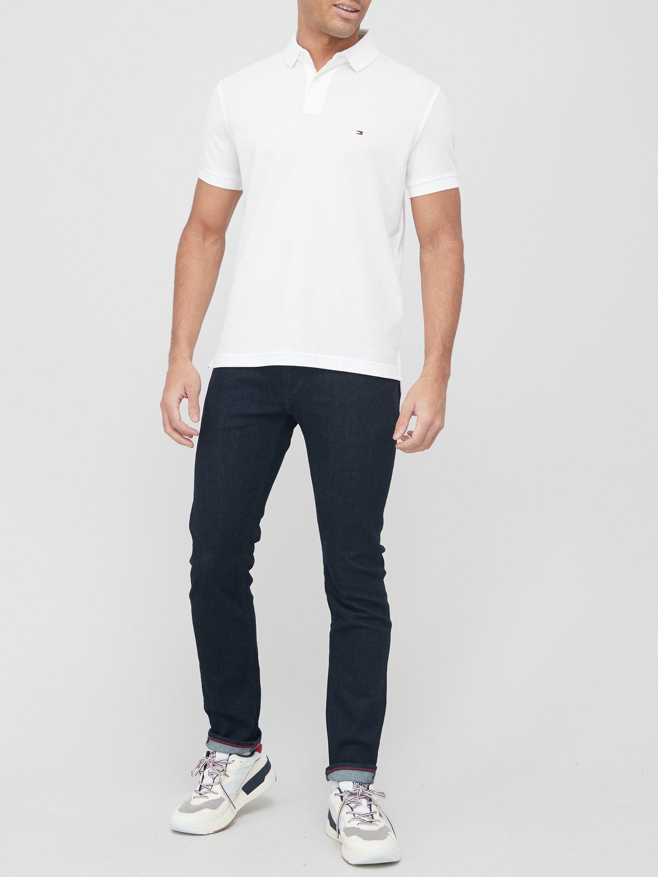 Image 3 of 4 of Tommy Hilfiger Classic Regular Fit Polo Shirt - White
