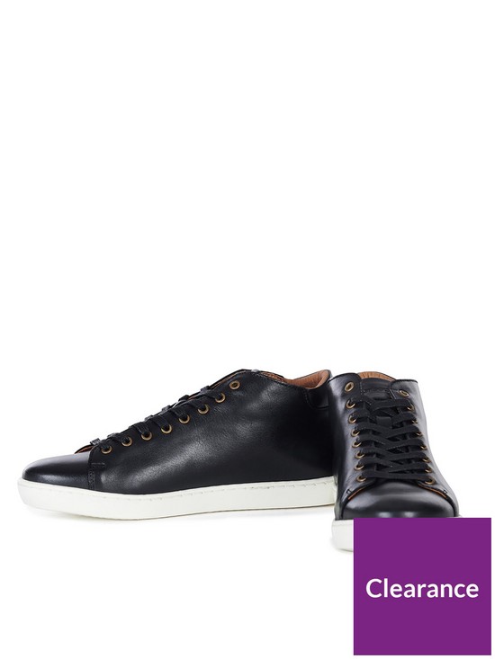 front image of barbour-camy-trainers-black