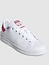  image of adidas-originals-stan-smith-junior-trainers-whitepink