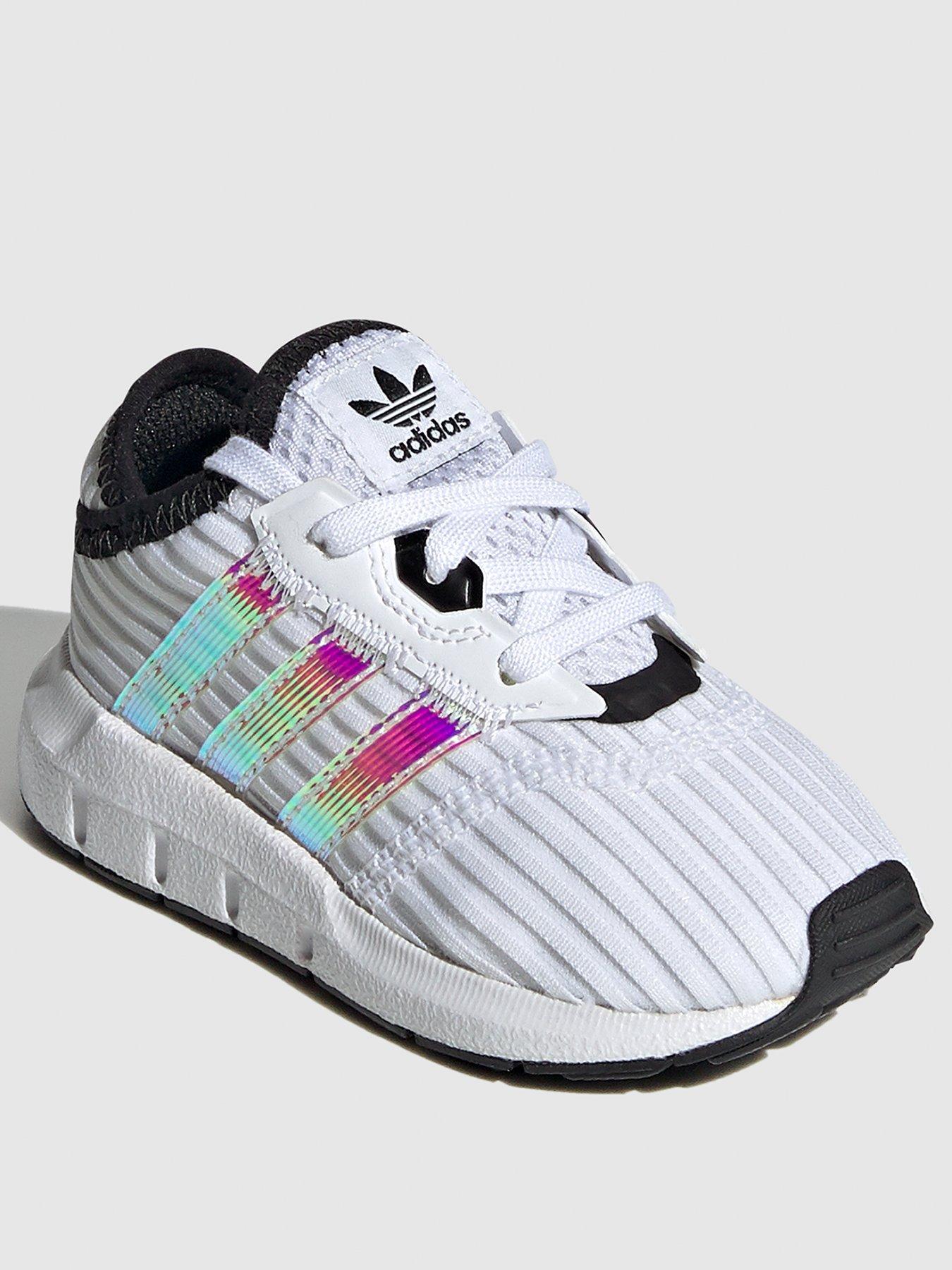 adidas swift run big kid white