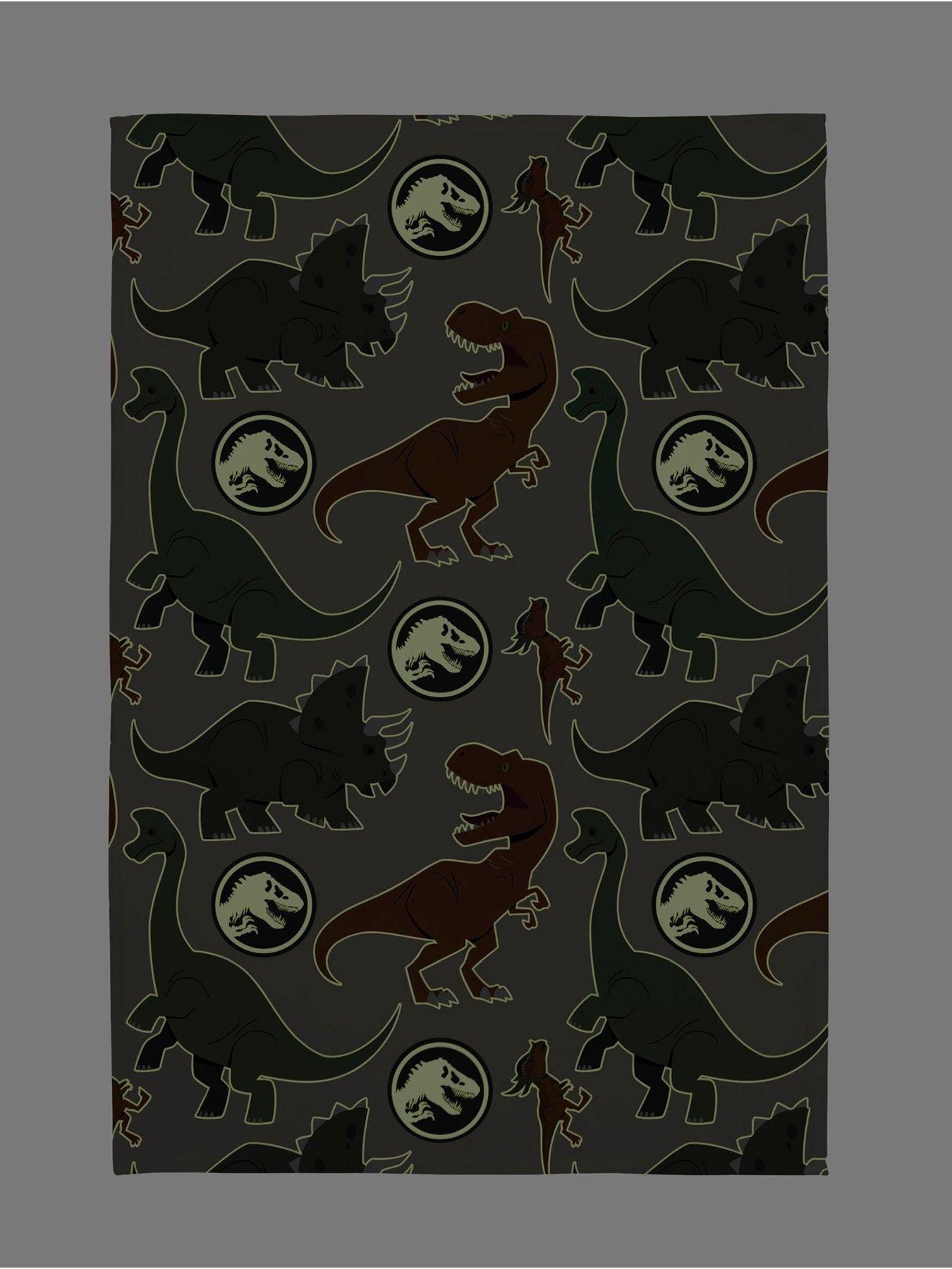 Dino Glow in the Dark Fleece Blanket Multi