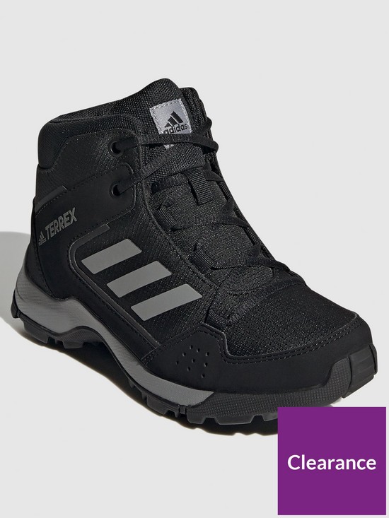front image of adidas-terrex-hyperhiker-childrens-boot-black