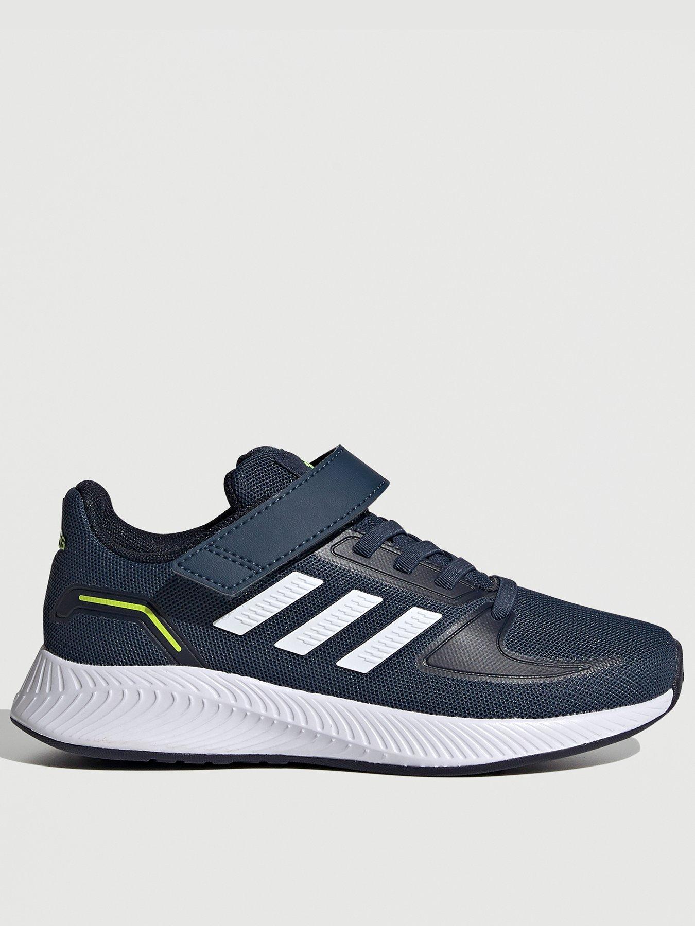 navy adidas trainers junior