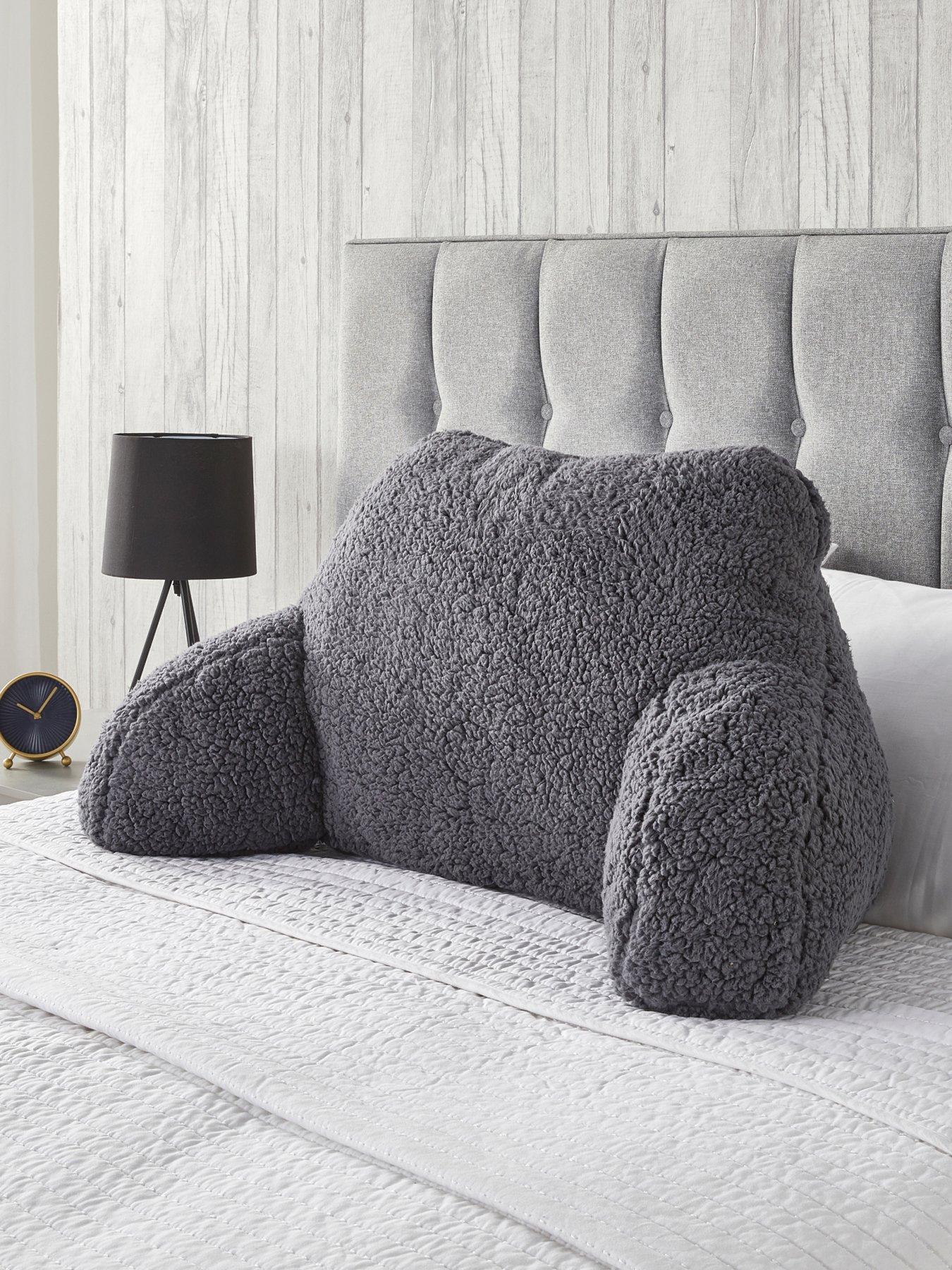 Image 1 of 4 of Very Home Fleece Cuddle Cushion - Charcoal