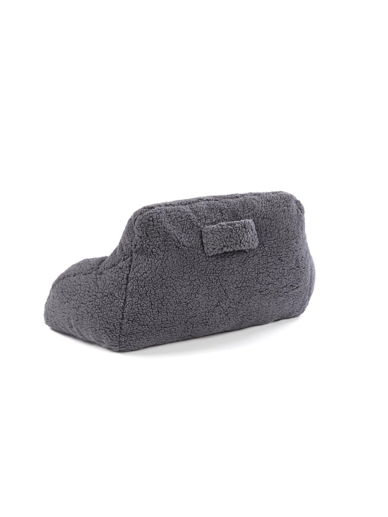  image of the-very-collection-fleece-cuddle-cushion-charcoal