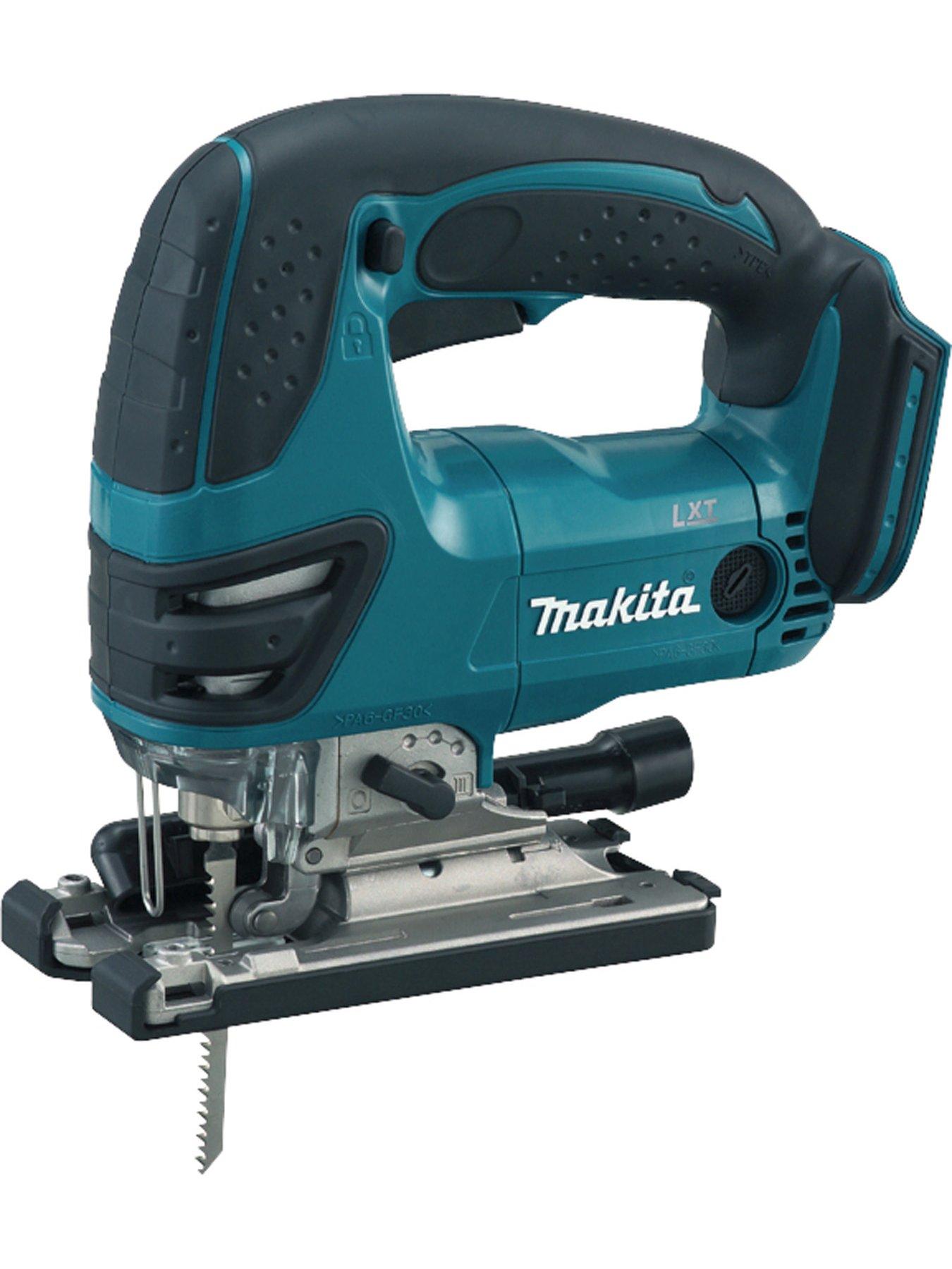  image of makita-18v-lxt-combi-drill-amp-jigsaw-2-x-5ah-batteries-fast-charger-amp-case