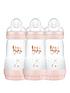  image of mam-easy-start-260ml-baby-bottle-3-pack-pink