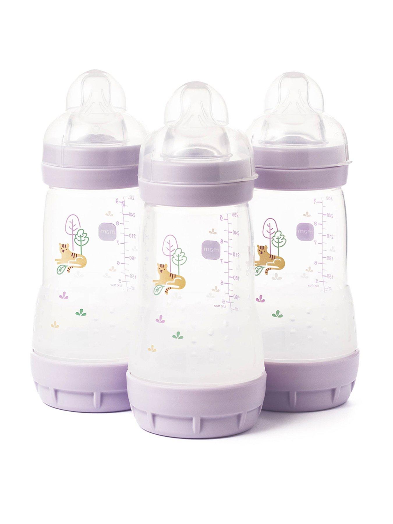 undefined Easy Start 260ml Baby Bottle - 3 Pack Pink