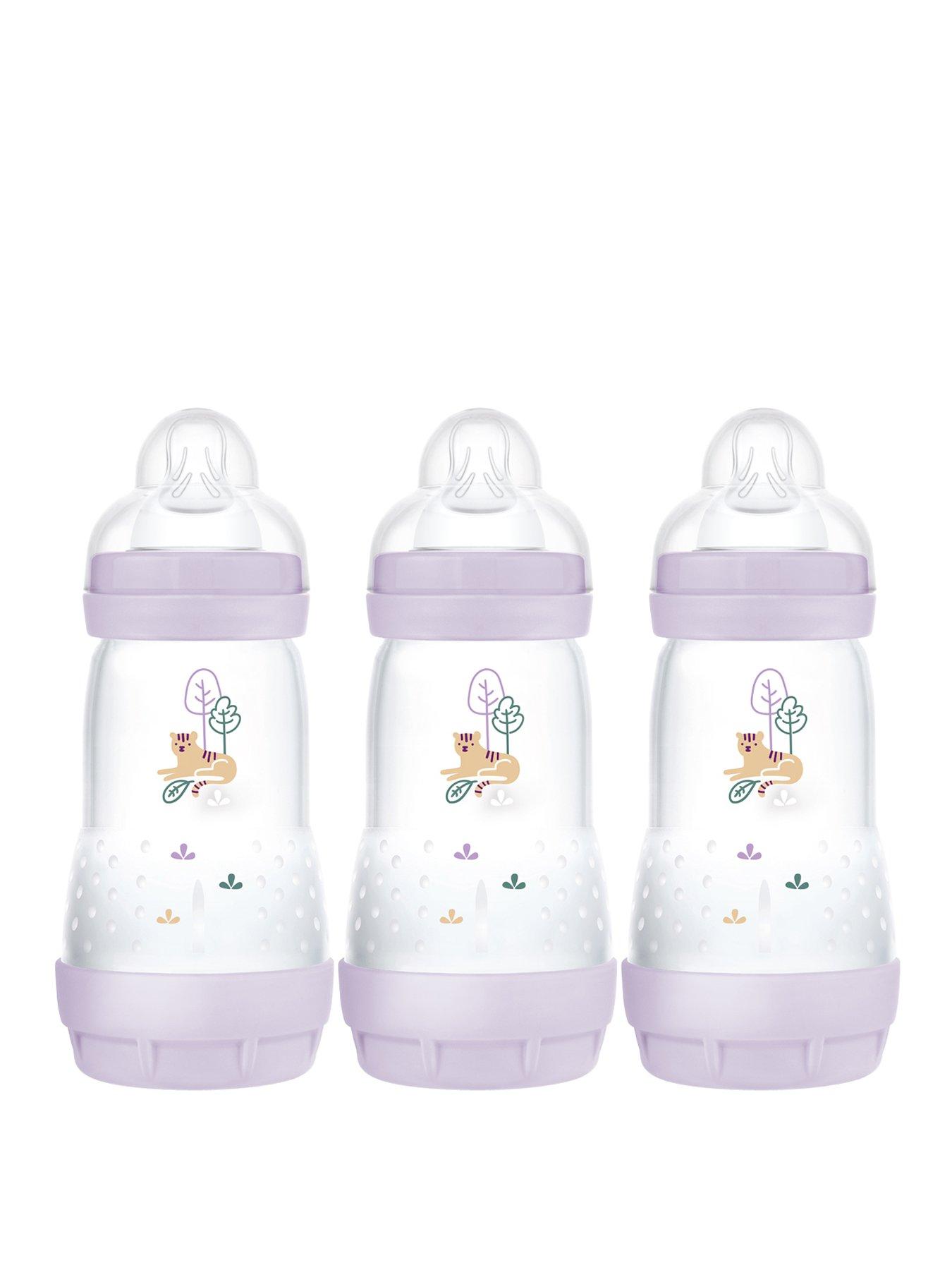 undefined Easy Start 260ml Baby Bottle - 3 Pack Pink