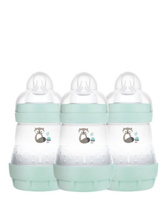 front image of mam-easy-start-160ml-baby-bottle-3-pack-blue