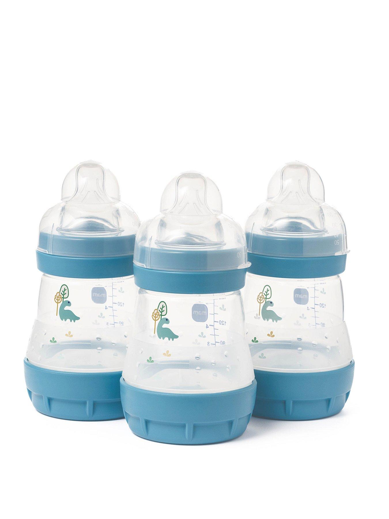 Image 1 of 6 of MAM Easy Start Anti-Colic Baby Bottle 160ml 3pk - Blue