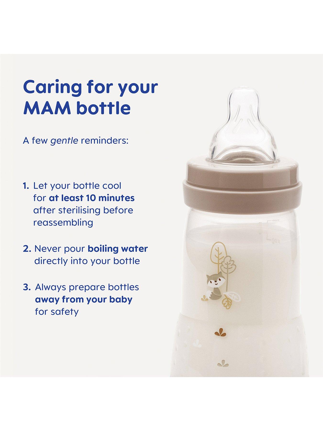 Image 5 of 6 of MAM Easy Start Anti-Colic Baby Bottle 160ml 3pk - Blue