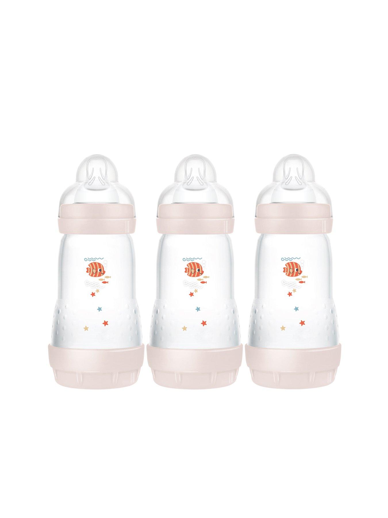 MAM Easy Start 260ml Baby Bottle - 3 Pack White