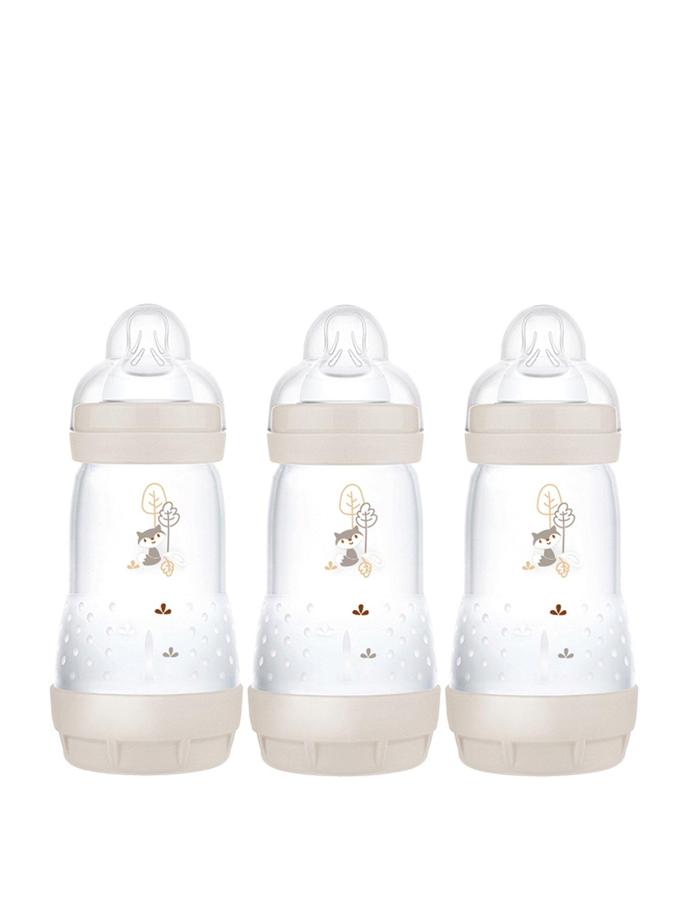 undefined Easy Start 260ml Baby Bottle - 3 Pack White