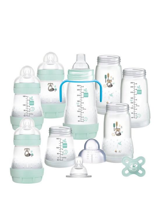 front image of mam-easy-start-baby-bottle-starter-set-small-blue