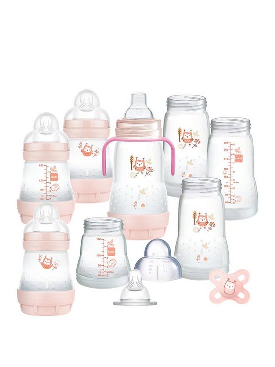 front image of mam-easy-start-baby-bottle-starter-set-small-pink