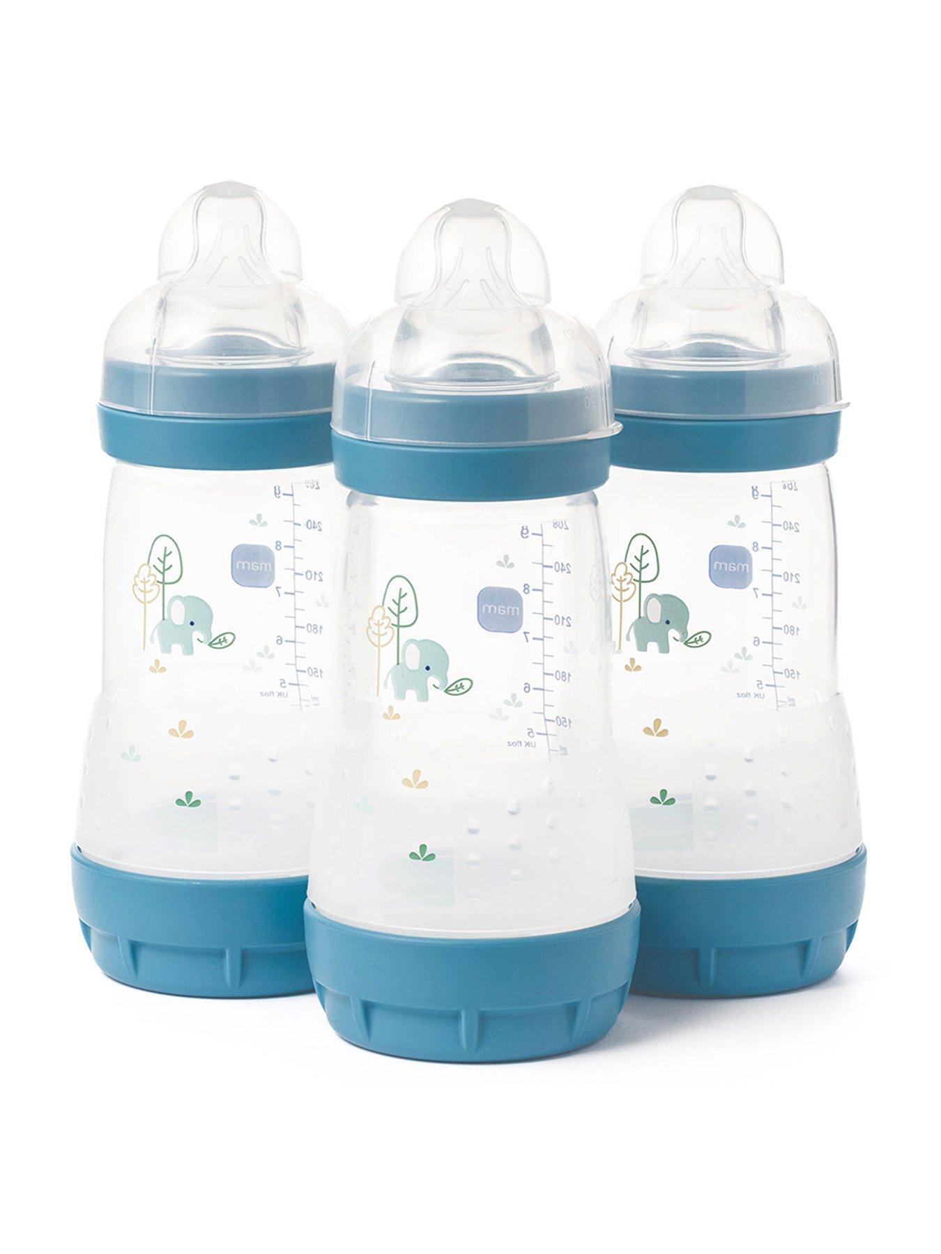 undefined Easy Start 260ml Baby Bottle - 3 Pack Blue