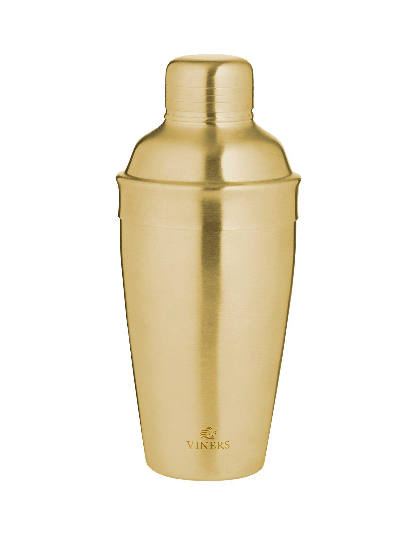 undefined Brushed Gold Stainless Steel Cocktail Shaker