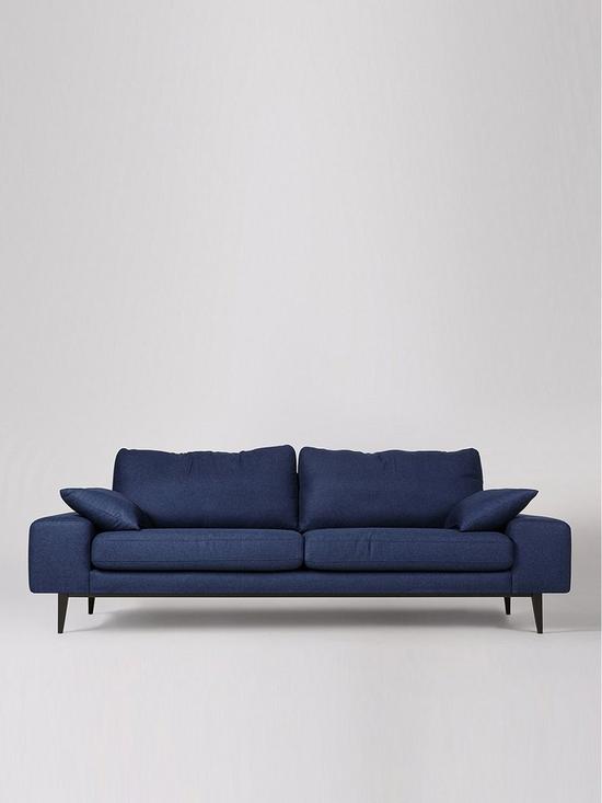 front image of swoon-tulum-original-fabric-3-seater-sofa-soft-wool