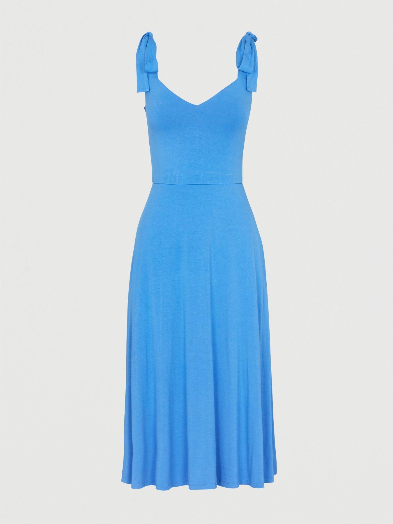 michelle keegan tie shoulder dress