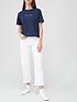  image of tommy-jeans-boxy-fit-crop-linear-logo-t-shirt-navy