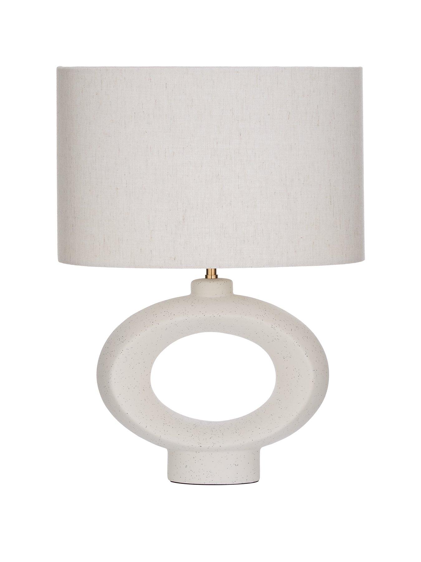  image of very-home-earthtone-sculptural-table-lamp