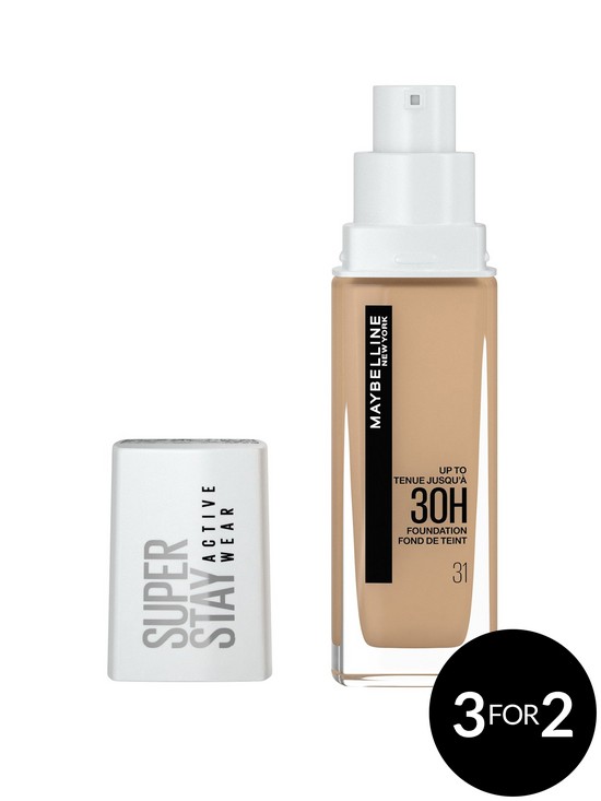 front image of maybelline-superstay-active-wear-full-coverage-30-hour-long-lasting-liquid-foundation