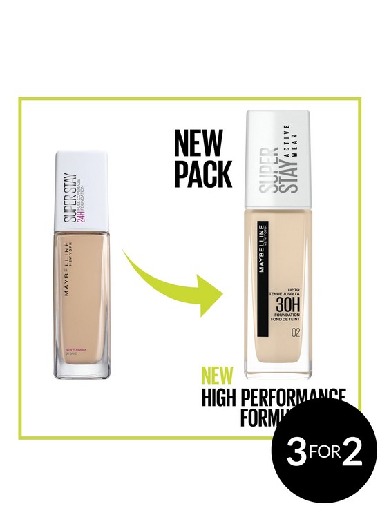 stillFront image of maybelline-superstay-active-wear-full-coverage-30-hour-long-lasting-liquid-foundation