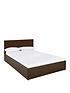  image of very-home-hartford-faux-leather-ottomannbspbed-frame-with-mattress-options-buy-and-save