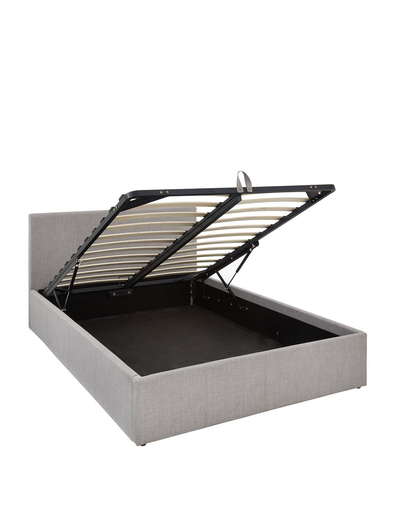 Image 3 of 7 of The Very Collection Alexis End Lift Up Storage Ottoman Bed with Mattress Options (Buy &amp; SAVE!) - Grey - FSC&reg; Certified